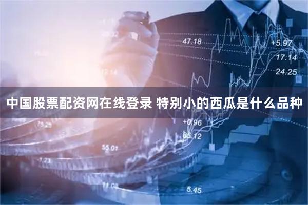 中国股票配资网在线登录 特别小的西瓜是什么品种