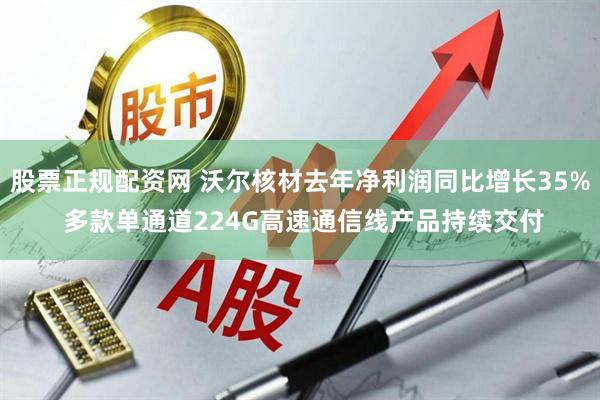 股票正规配资网 沃尔核材去年净利润同比增长35% 多款单通道224G高速通信线产品持续交付